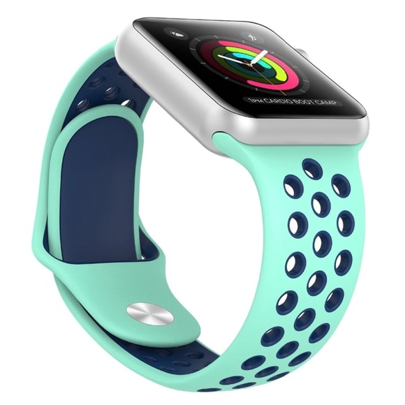 Accessories - NEW Turquoise/Blue Silicone Band For Apple Watch